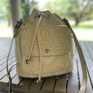 Patricia Nash Leather Drawstring Bag